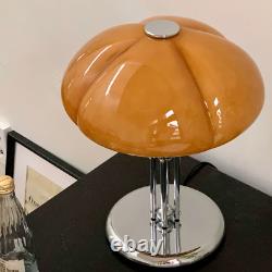 Glass Table Light for Bedroom Décor Desk Bud Lighting Lamp Fixtures Chromed