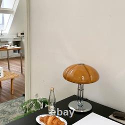Glass Table Light for Bedroom Décor Desk Bud Lighting Lamp Fixtures Chromed