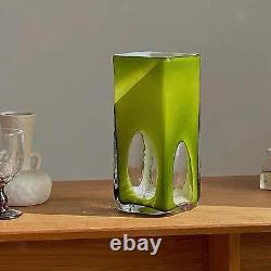 Glass Vase Glass Bottle Vase Decorative Art Vase for Indoor Desktop Office