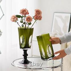 Glass Vase Glass Bottle Vase Decorative Art Vase for Indoor Desktop Office