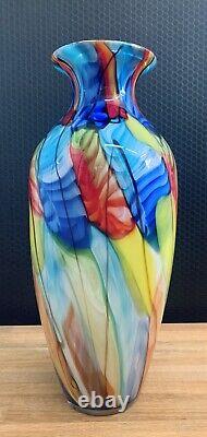 Glass vase flower vase artificial vase table vase glass art Murano style decorative flowers