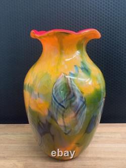 Glass vase flower vase artificial vase table vase glass art Murano style decorative flowers