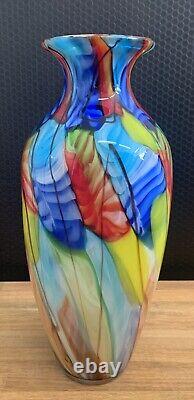 Glass vase flower vase artificial vase table vase glass art Murano style decorative flowers