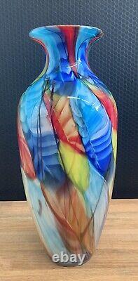 Glass vase flower vase artificial vase table vase glass art Murano style decorative flowers