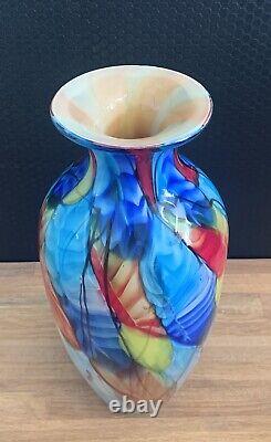 Glass vase flower vase artificial vase table vase glass art Murano style decorative flowers