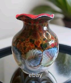 Glass vase flower vase table vase glass art Murano style decoration flowers artificial vase