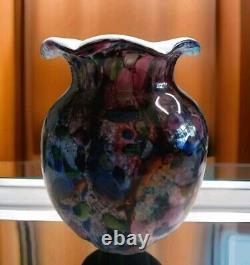 Glass vase flower vase table vase glass art Murano style decoration flowers artificial vase