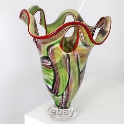 Glass vase, glass, vase, in the italian murano antique style, height 40cm