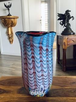 Glass vase vase flower vase art vase table vase glass art Murano style decoration flowers