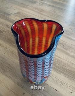 Glass vase vase flower vase art vase table vase glass art Murano style decoration flowers