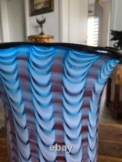 Glass vase vase flower vase art vase table vase glass art Murano style decoration flowers