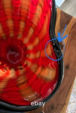 Glass vase vase flower vase art vase table vase glass art Murano style decoration flowers