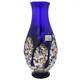Glassofvenice Murano Glass Millefiori Art Glass Bottle Vase Blue