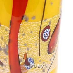 GlassOfVenice Murano Glass Modern Art Vase Yellow