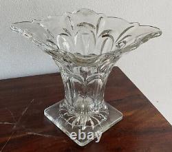 Gorgeous Art Deco Clear Glass Vase