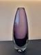 Gunnar Nylund Strombergshyttan B894 Purple Sommerso Glass Vase 26cm Signed