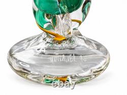Guy Untrauer Blown Glass Vase, Signed and Dated 1990, H 27 cm, Art Glass