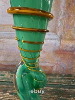 Guy Untrauer Blown Glass Vase, Signed and Dated 1990, H 27 cm, Art Glass