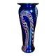 Henry Summa Vase Rare Blue 8.75 Signed 1996 Ribbons Studio Art Glass
