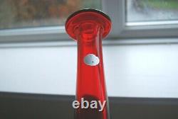 HUGE Vintage Cenedese Da Ros Murano label uranium sommerso glass bottle vase 15
