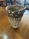 Hand Made Textured Glass Vase By Viv Robertson Out Of Gweall Teag Cornwall 24cm
