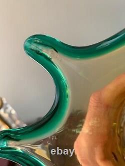 Hank Adams Blenko Pineapple Vase Blown Art Glass 13