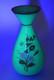 Harrach/bristol Urainium Art Glass Vase