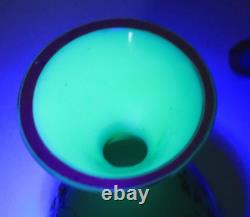 Harrach/Bristol Urainium Art Glass Vase