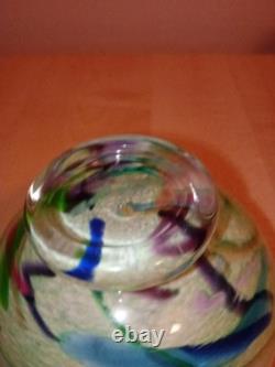 Heikki Orvola C. 1992 Studio Art Glass Signed On The Base. Stunning piece