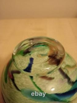 Heikki Orvola C. 1992 Studio Art Glass Signed On The Base. Stunning piece