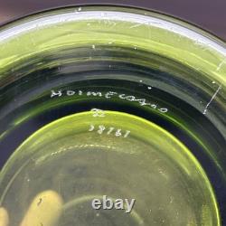 Holmegaard Denmark Green Vase Per Lutken circa 1955 1963 hand blown