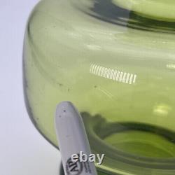 Holmegaard Denmark Green Vase Per Lutken circa 1955 1963 hand blown