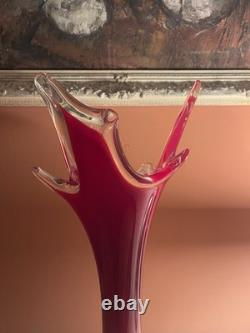 Huge 54cm Mud Central Art Glass Vase