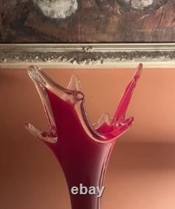 Huge 54cm Mud Central Art Glass Vase
