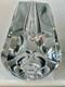 Huge Buxton And Kutch Signed Faceted Glass Vase 4kg! 7.5 Inches