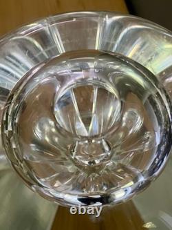 Huge Buxton and Kutch Signed Faceted Glass Vase 4kg! 7.5 inches