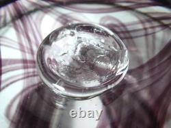 Isle Of Wight Studio Glass Vase With Early Coach Bolt Pontil Michael Harris