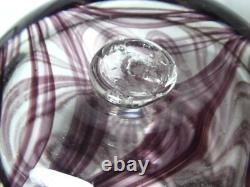 Isle Of Wight Studio Glass Vase With Early Coach Bolt Pontil Michael Harris