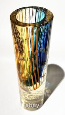 Italian Art Glass Tallegio Vase By Studio Dino Ripa