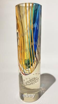 Italian Art Glass Tallegio Vase By Studio Dino Ripa
