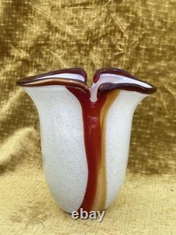 Italian Design Murano Artistic Glass Vase, 1980s