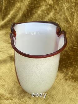 Italian Design Murano Artistic Glass Vase, 1980s