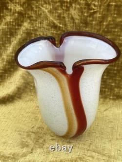 Italian Design Murano Artistic Glass Vase, 1980s