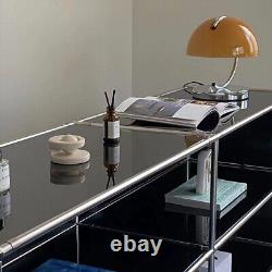 Italian Glass Table Light for Bedroom Décor Desk Lighting Lamp Fixtures Chromed
