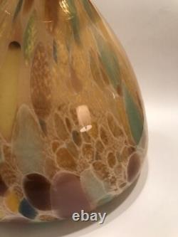 Italian Mid Century Maestri Vetrai Art Glass Vase Large Colourful Blown Glass