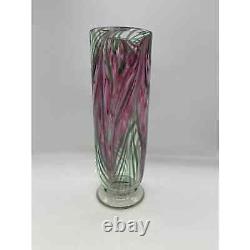 James Moody Signed Art Glass Vase