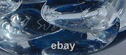 Jaroslav Svoboda Design Vase Glass Vase Glass Art Blue with Air Includes