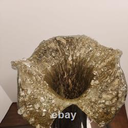 John-Richard Luxury Handblown Glass Eruption Vase Heavy Designer Art Glass 16
