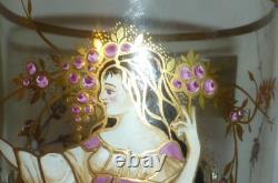 Joska Studio Design Vase Bohemian Glass Vase Art Nouveau Lady Bohemia