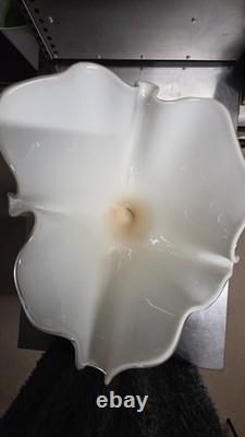 Jozefina Krosno Poland Handkerchief Blown Glass Vase Large Rare Centerpiece